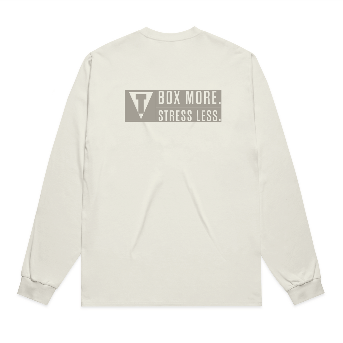 Box More Stress Less Mens Longsleeve