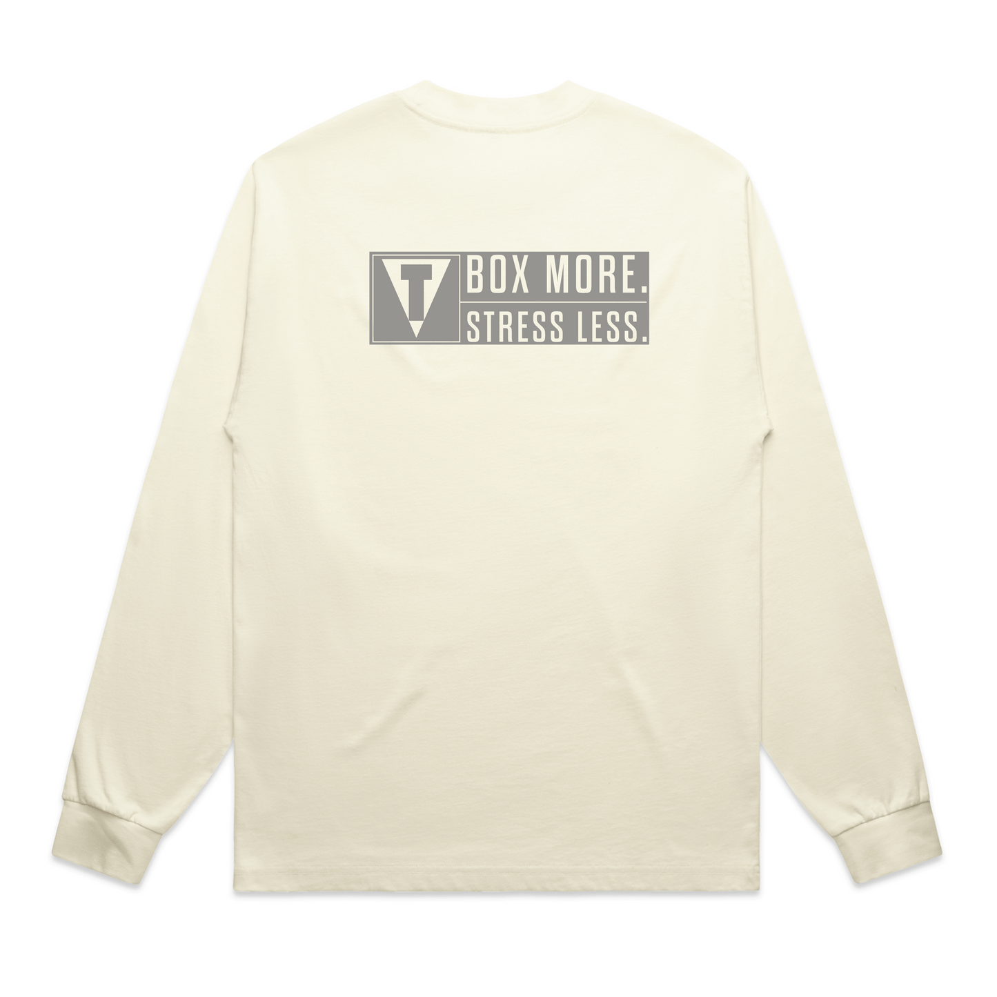 Box More Stress Less Mens Longsleeve